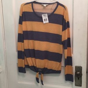 Blue and yellow long sleeve